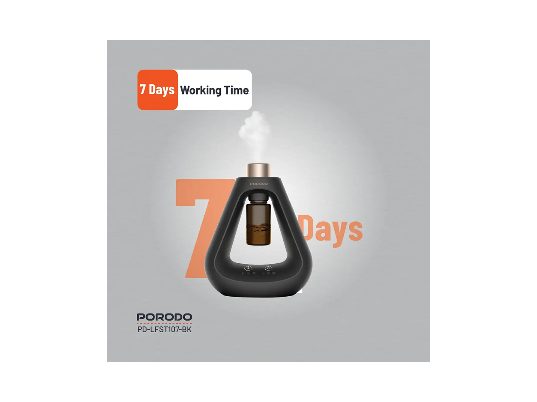 Porodo Lifestyle Aroma Sphere Waterless Diffuser - Black Aromatherapy Porodo Lifestyle Aroma Sphere Waterless Diffuser - Black Aromatherapy